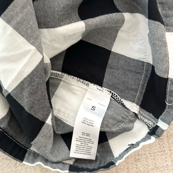 Carter’s Girls Long Sleeve Buffalo Check Top Size 5 - Picture 4 of 4